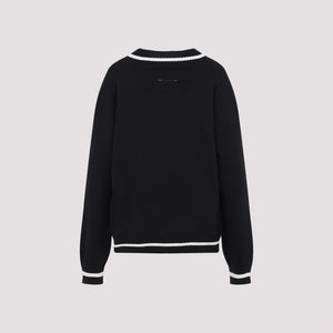 MM6 MAISON MARGIELA V-Neck Knit Sweater for Women