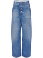 MM6 MAISON MARGIELA Wide-Leg Denim Jeans with Button Fly for Women