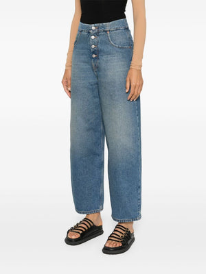 MM6 MAISON MARGIELA High-Rise Wide-Leg Indigo Denim Jeans