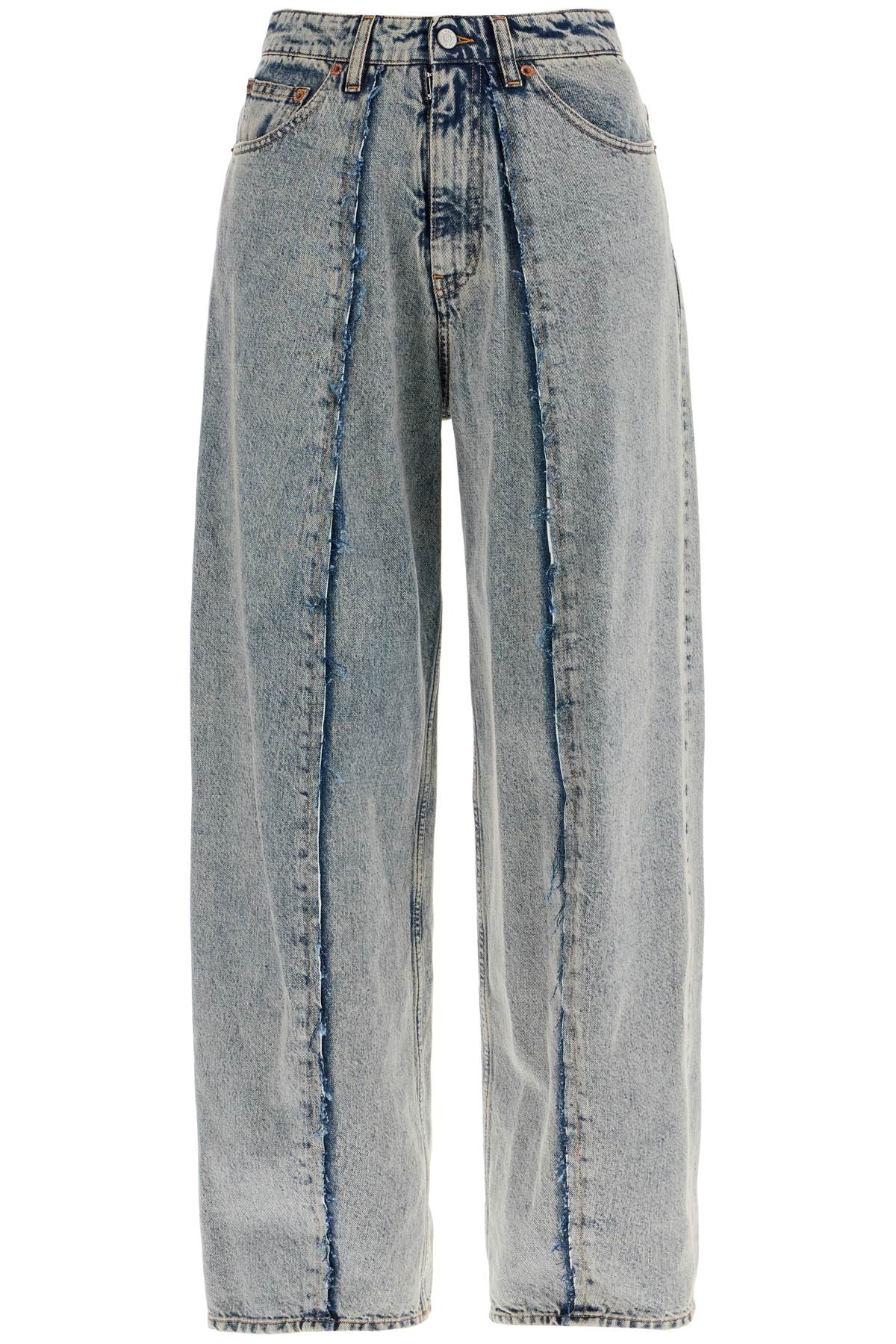 MM6 MAISON MARGIELA Wide Leg Denim Five-Pocket Jeans (Size 26)