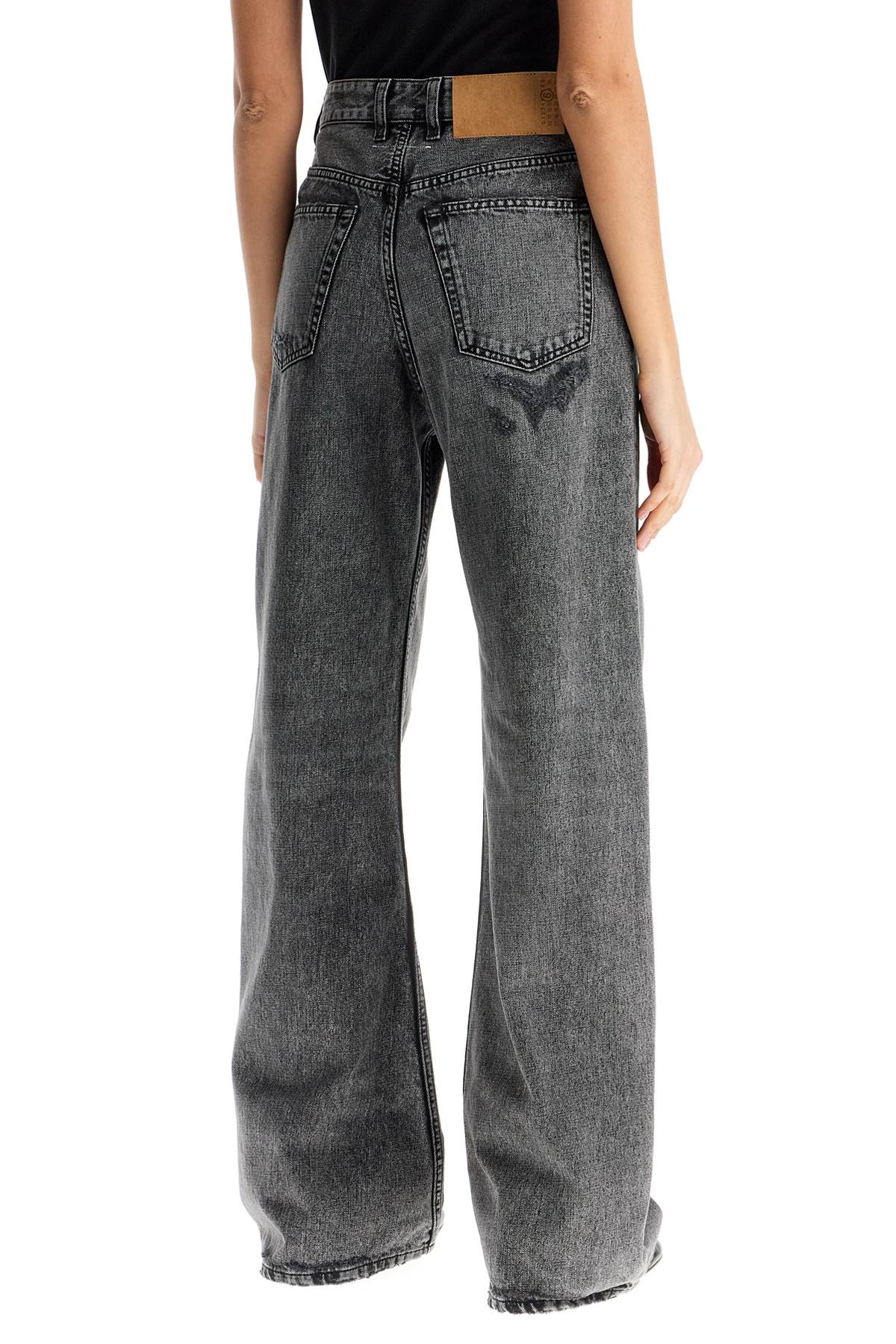 MM6 MAISON MARGIELA High-Waisted Wide Leg Jeans - Size 26