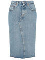 Blue Denim Mini Skirt from MM6 Maison Margiela's 24SS Collection for Women