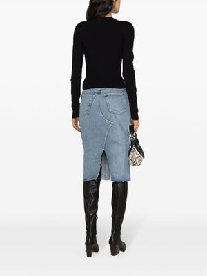 Blue Denim Mini Skirt from MM6 Maison Margiela's 24SS Collection for Women