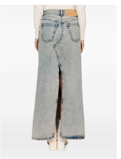 MM6 MAISON MARGIELA Classic Long Denim Skirt with Pockets