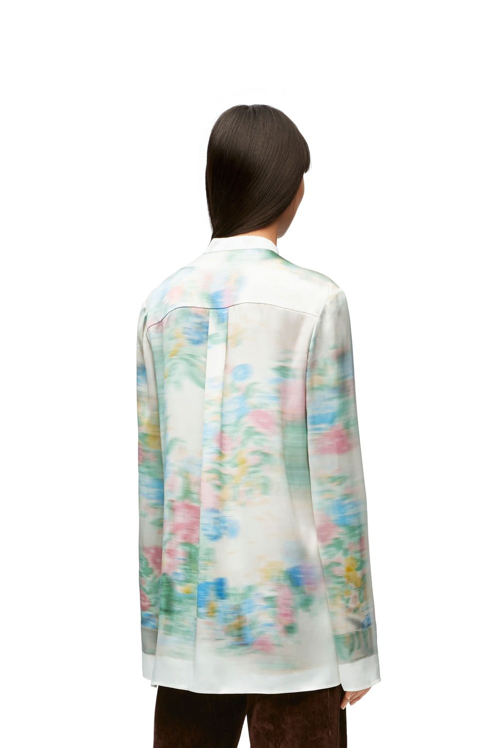 LOEWE Women's White Shirt for FW23 with Viscose and Silk Material