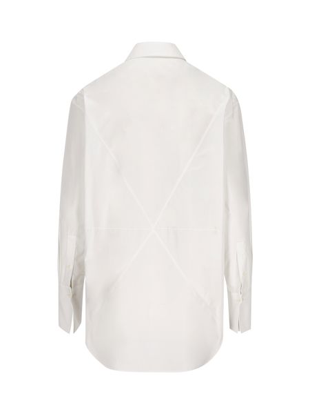 LOEWE White Lightweight Cotton Poplin Fold Shirt for Women