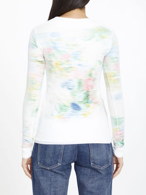 LOEWE Long Sleeve White Top for Women - Season FW23