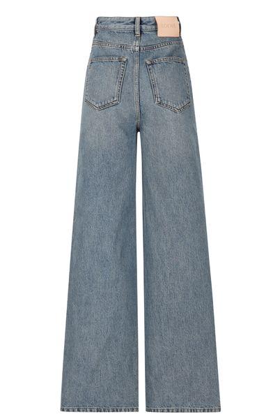 LOEWE Navy High-Waisted Denim Jeans for Women