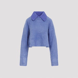 LOEWE Chic Mohair Blend Polo Sweater for Women