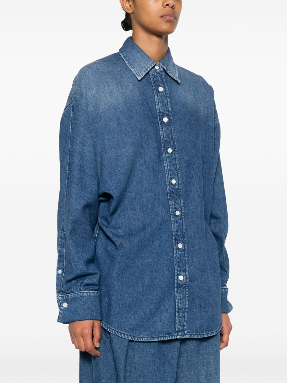 LOEWE Batwing Sleeve Denim Shirt for Women