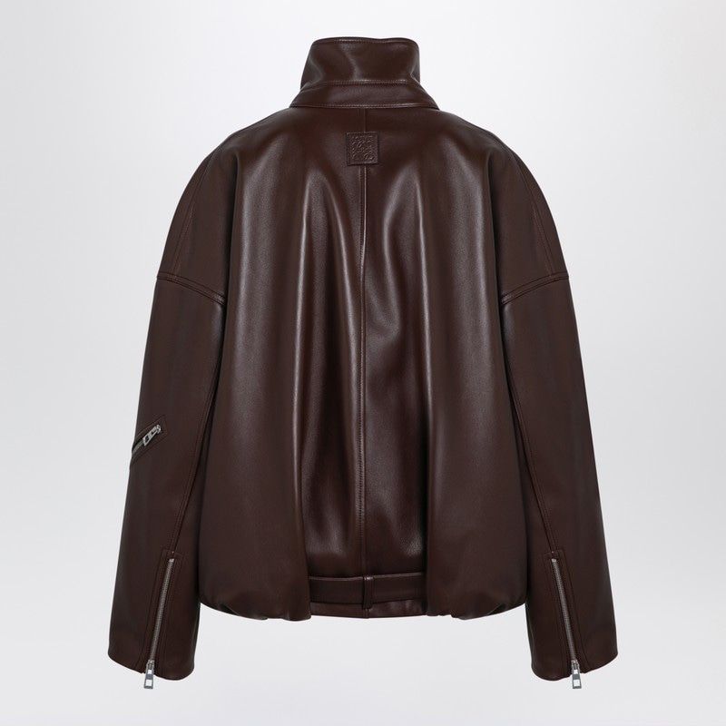 LOEWE Relaxed Fit Balloon Leather Jacket for Women