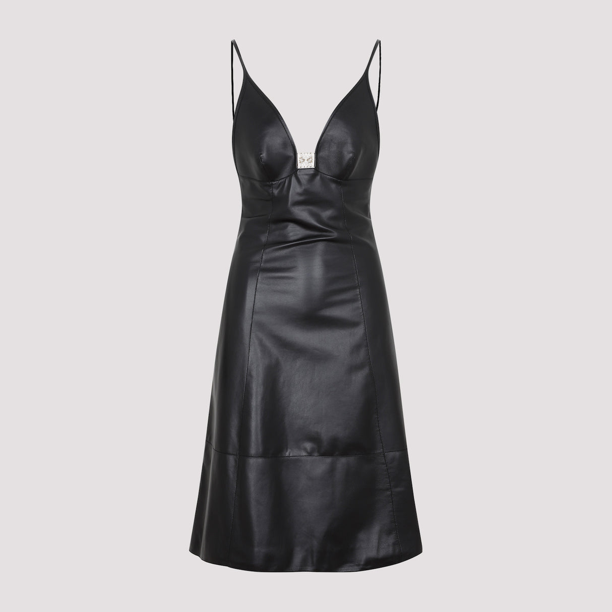 Strappy Black Leather Dress - SS23 Collection