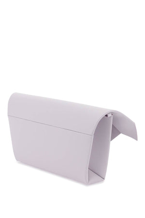 MAISON MARGIELA Asymmetric 'Snatched' Leather Clutch - Purple