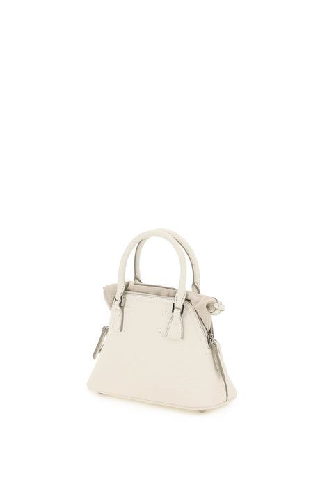 MAISON MARGIELA White Leather Top-Handle Handbag for Women - SS24 Collection