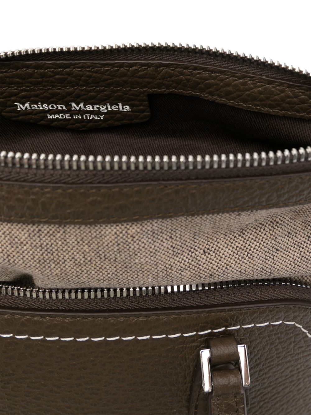 MAISON MARGIELA Mini Leather Handbag with Adjustable Strap