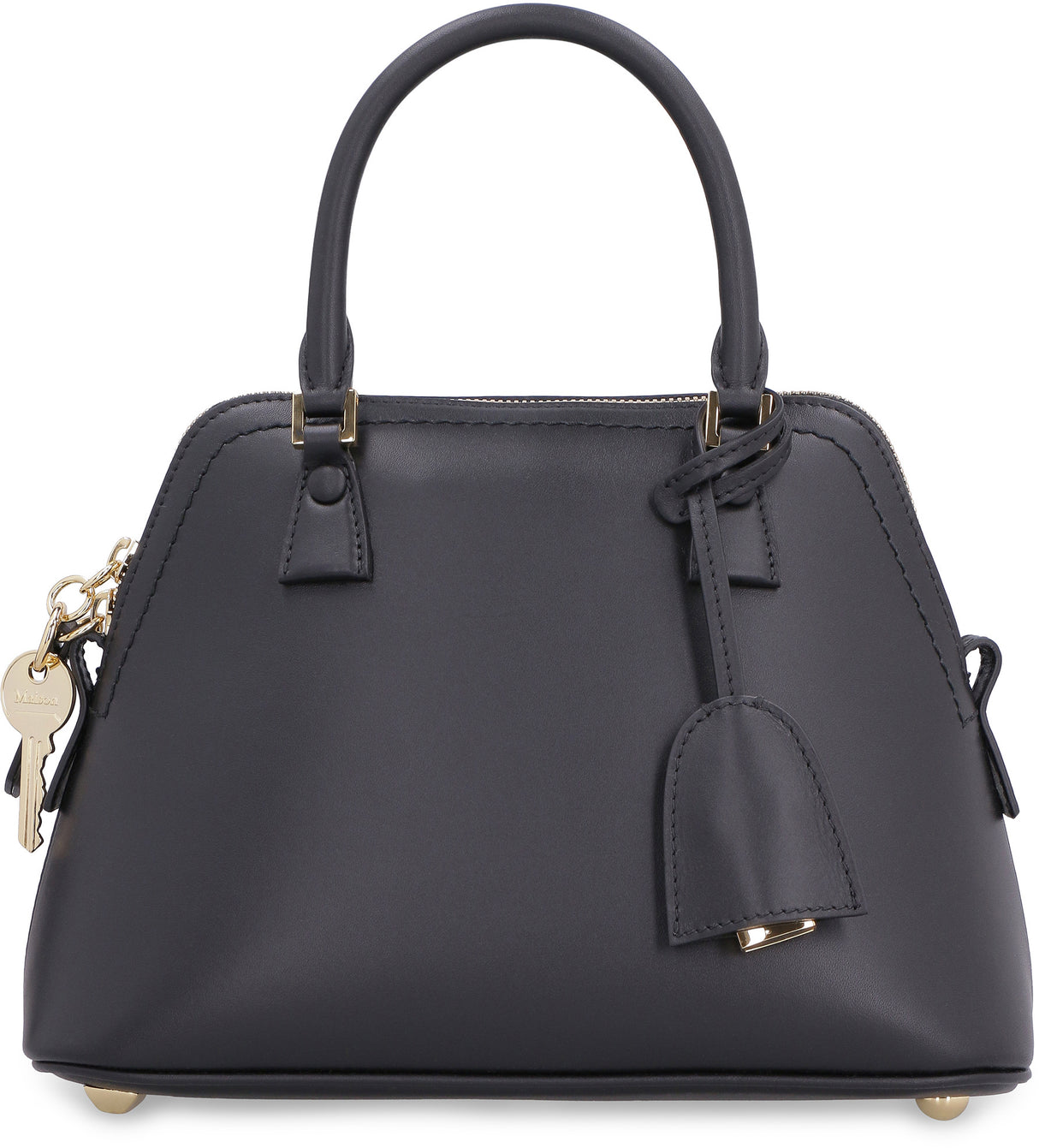 FW22 Mini 5AC Tote Handbag in Black Calf Leather