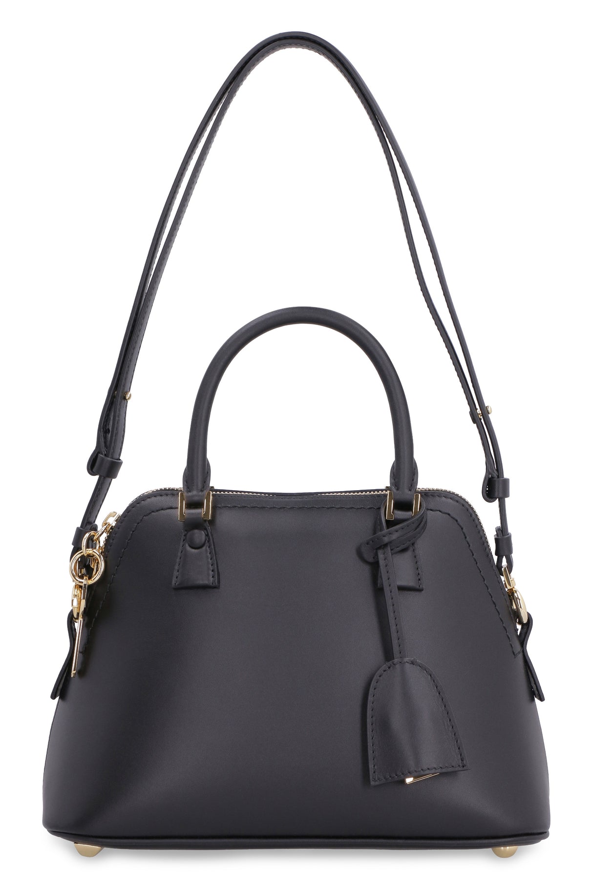 FW22 Mini 5AC Tote Handbag in Black Calf Leather