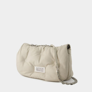 MAISON MARGIELA Glam Slam Medium Tan Hobo Shoulder Bag, Unisex_SS24