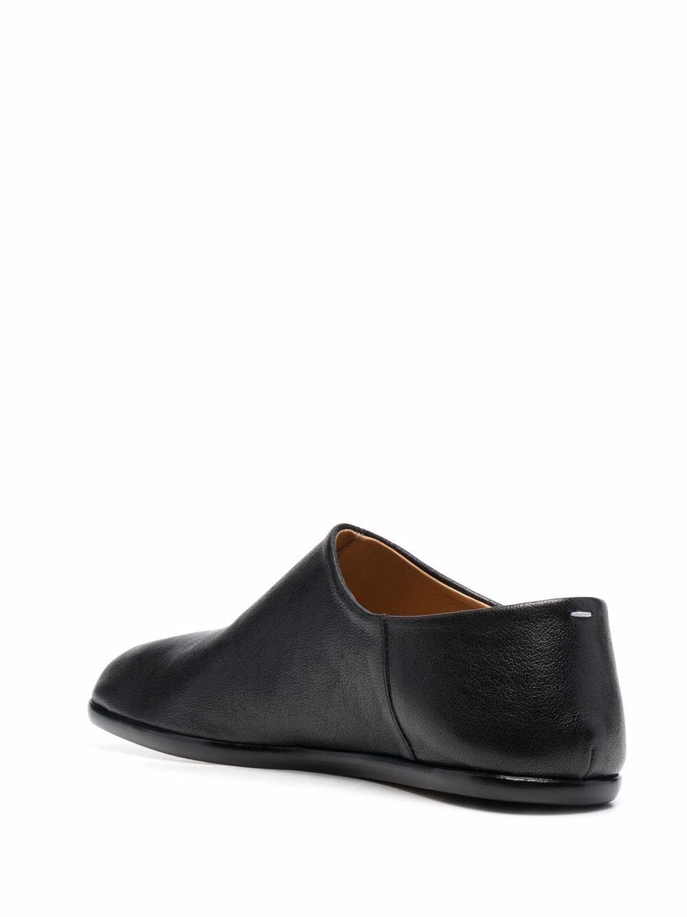 MAISON MARGIELA Men's Tabi Leather Slip-On Shoes in Black for SS24