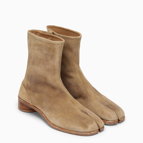 MAISON MARGIELA Men's Suede Ankle Boots in Neutral Color for SS24