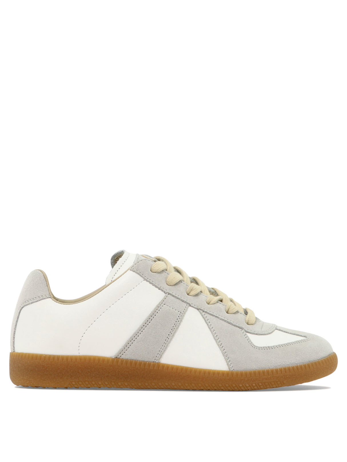 Women's White Leather Low-Top Sneakers for SS24 by Maison Margiela