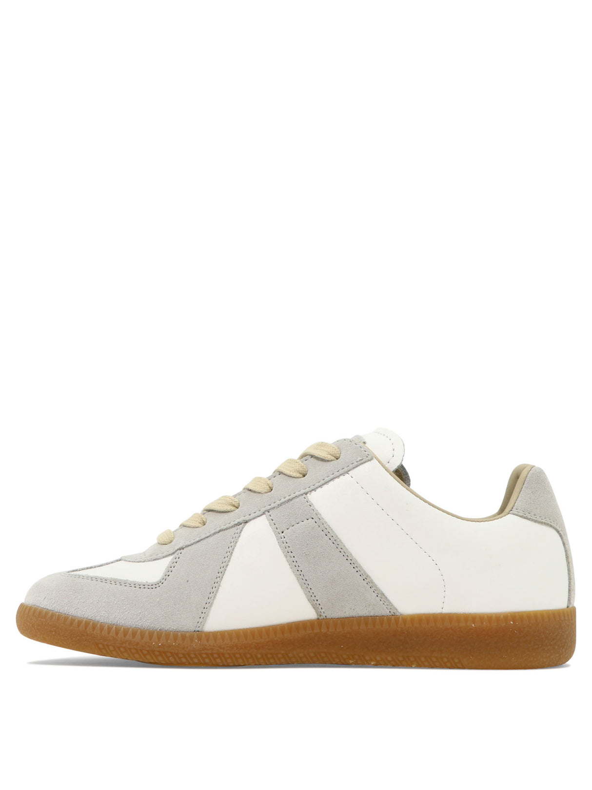 Women's White Leather Low-Top Sneakers for SS24 by Maison Margiela