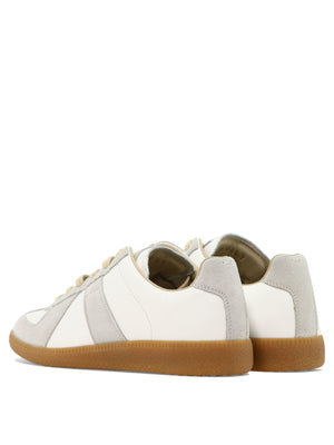 Women's White Leather Low-Top Sneakers for SS24