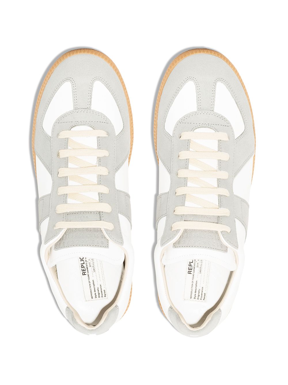 Women's White Leather Low-Top Sneakers for SS24