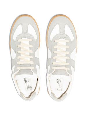 Women's White Leather Low-Top Sneakers for SS24