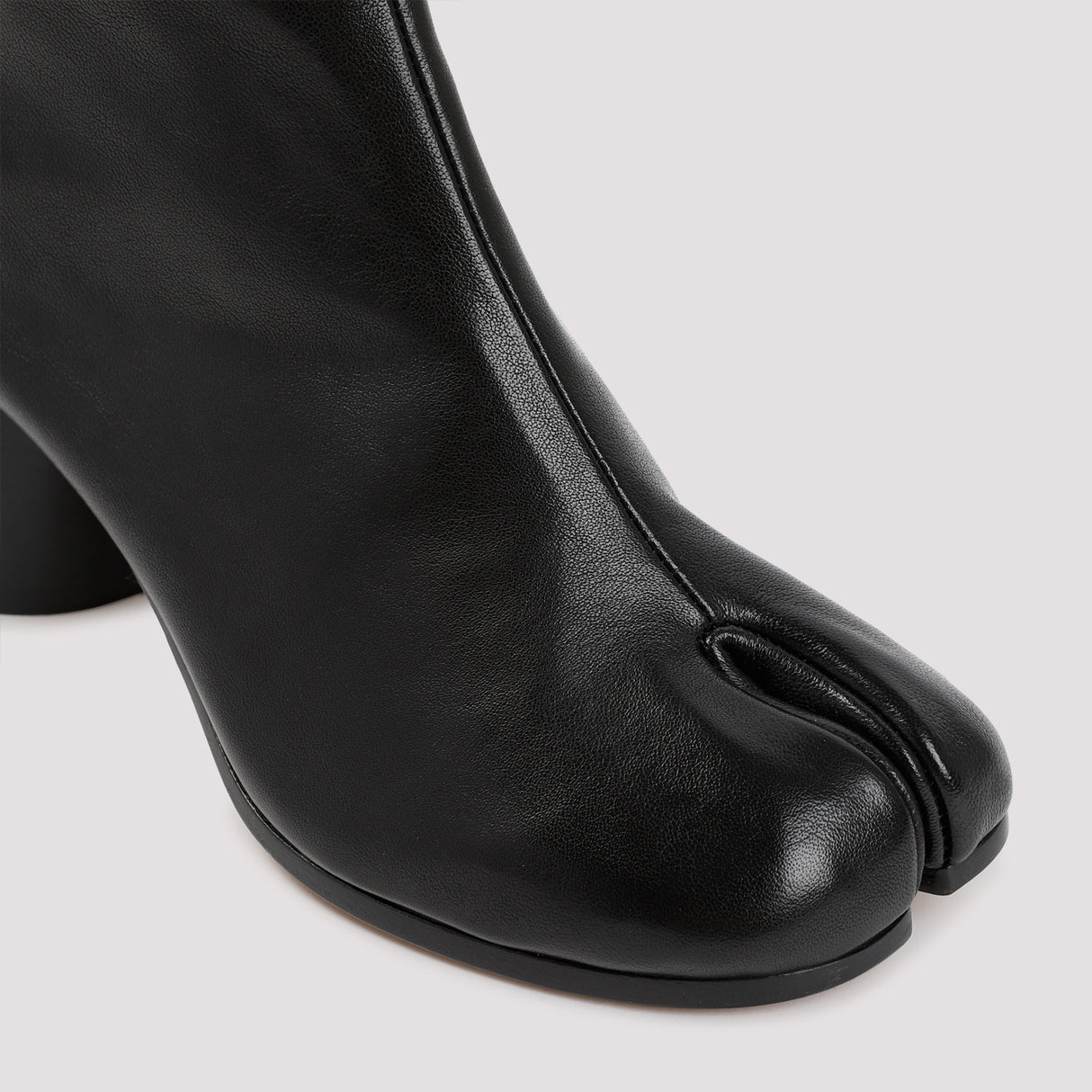 Black Leather Tabi Boots for Women