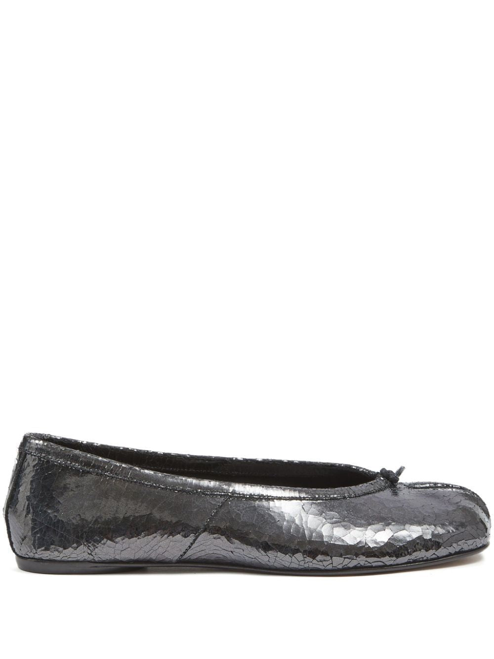 MAISON MARGIELA Metallic Leather Ballerina Flats