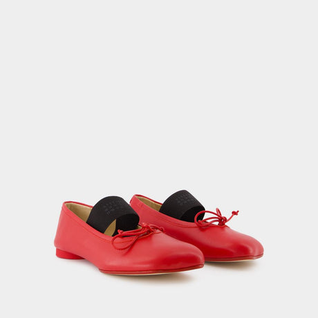 MM6 MAISON MARGIELA Mini Red Ballet Sandals for Women