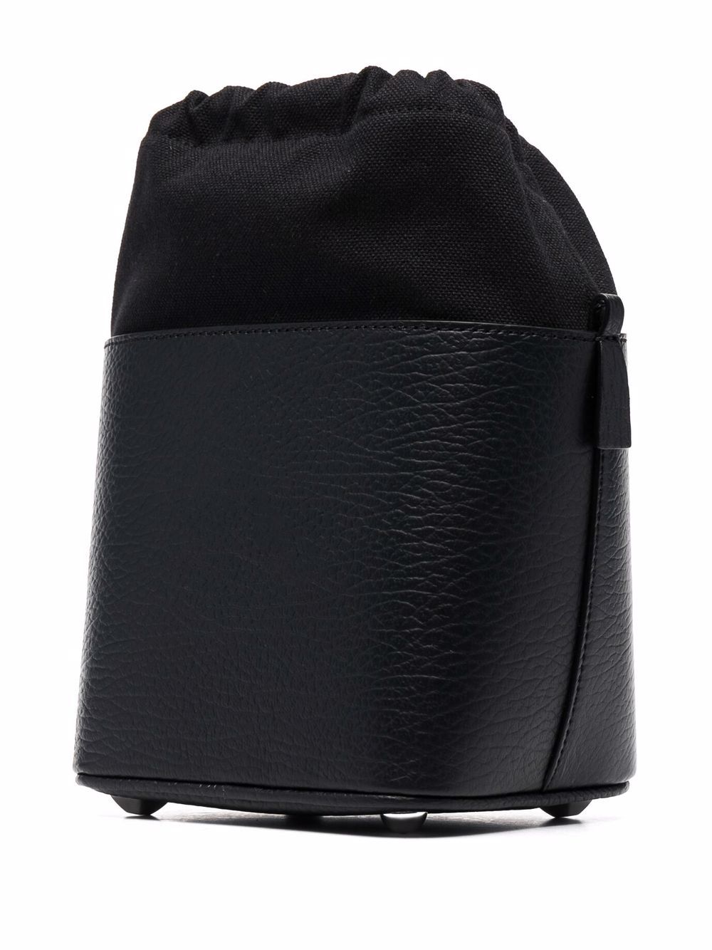 MAISON MARGIELA Jet Black 5AC Number Patch Bucket Handbag for Men