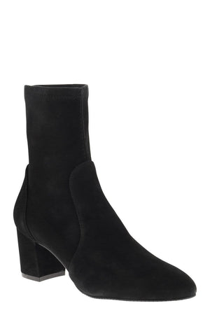 STUART WEITZMAN Yuliana 60 Suede Leather Stretch Ankle Boot