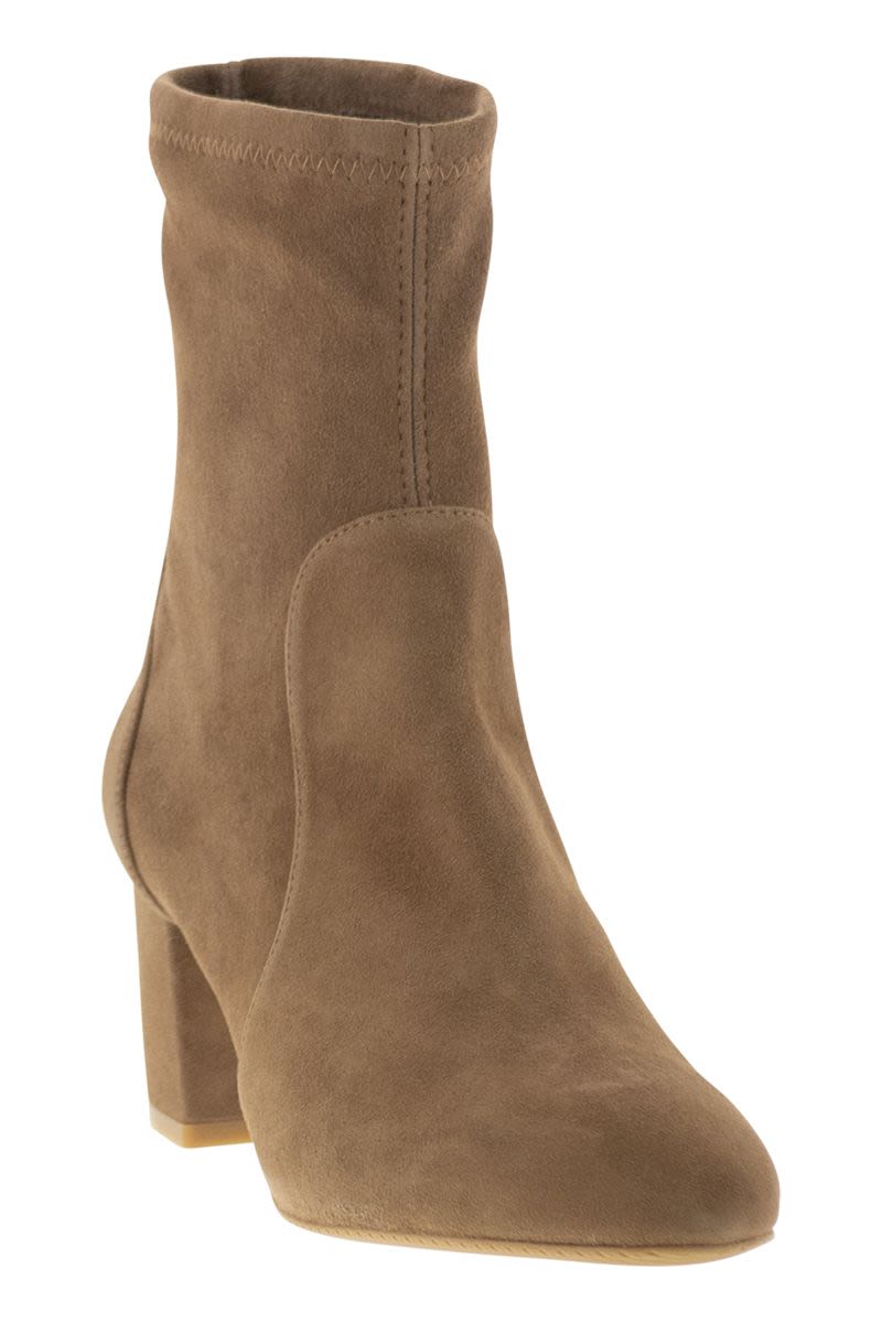 STUART WEITZMAN Yuliana 60 Suede Leather Stretch Ankle Boot