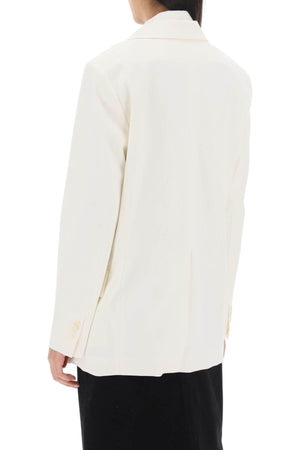 MM6 MAISON MARGIELA Faux Layered Blazer for Women in Stretch Wool Blend Twill - Fall/Winter 2023