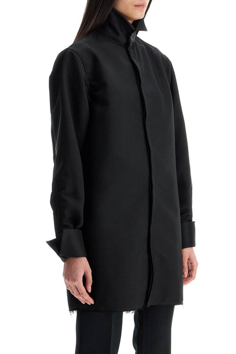 MM6 MAISON MARGIELA Oversized Long Twill Overshirt - Women’s 38