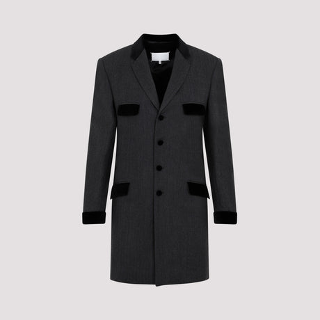 MAISON MARGIELA Grey Wool Jacket for Men - FW23 Collection