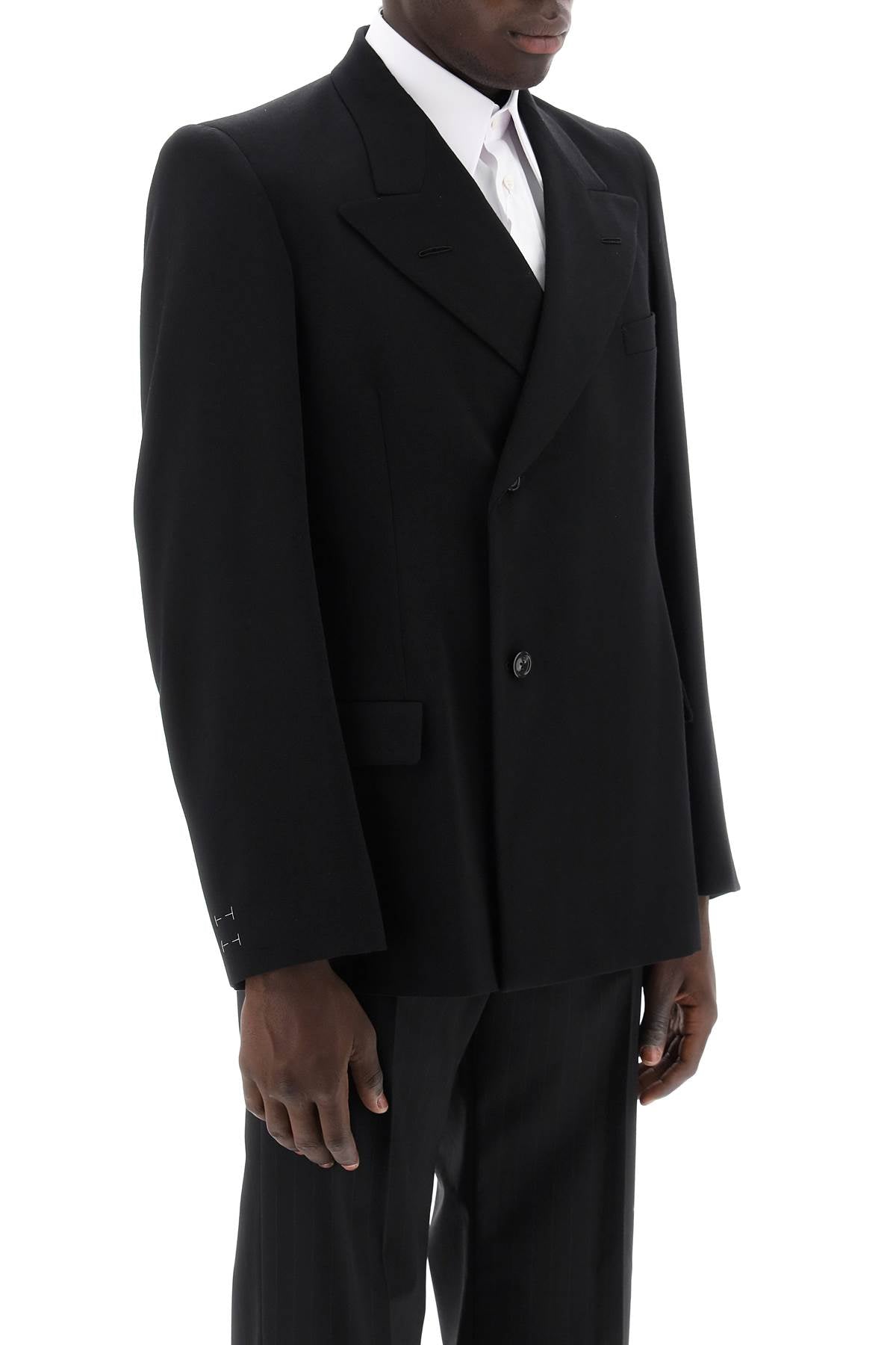 MAISON MARGIELA Double-Breasted Wool Jacket for Men