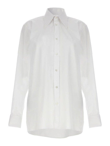 MAISON MARGIELA Classic White Shirt with Long Sleeves