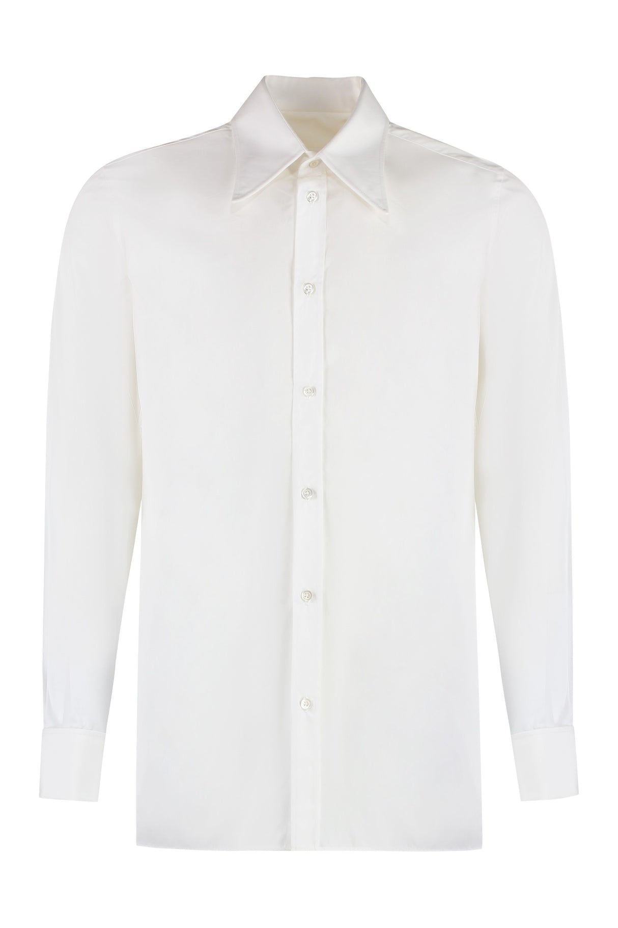 メンズ 白い綿シャツ FW23 コレクション