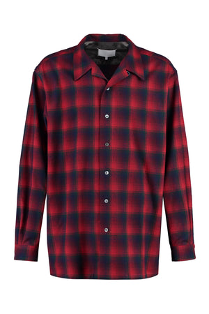 MAISON MARGIELA Men's Checkered Wool Shirt - FW23 Collection