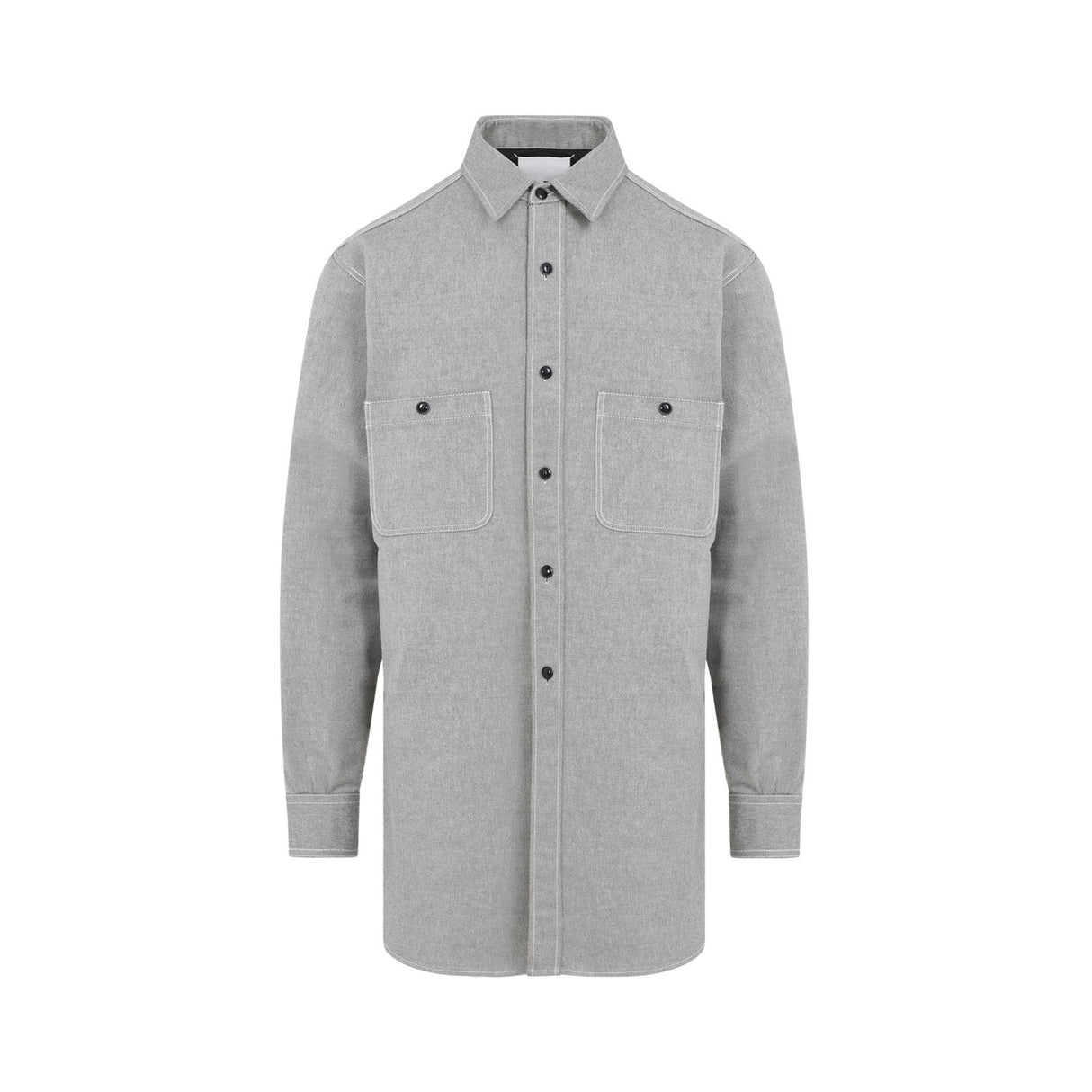 MAISON MARGIELA Gray Cotton Shirt for Men - SS24 Collection