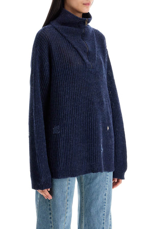 MAISON MARGIELA Oversized Linen and Wool Blend Sweater