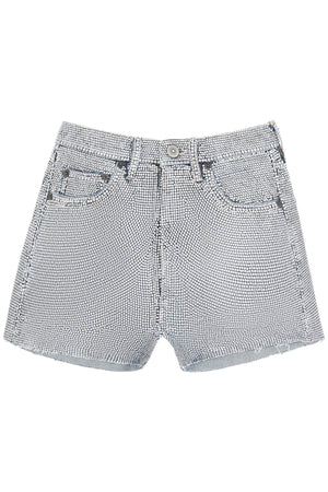 MAISON MARGIELA Shimmering Metallic Shorts for Women - FW23