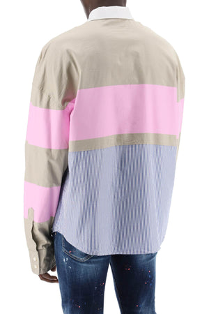 DSQUARED2 Men's Oversized Hybrid Rugby Shirt | SS24 Collection