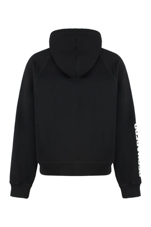 DSQUARED2 Cotton Hoodie with Raglan Sleeves