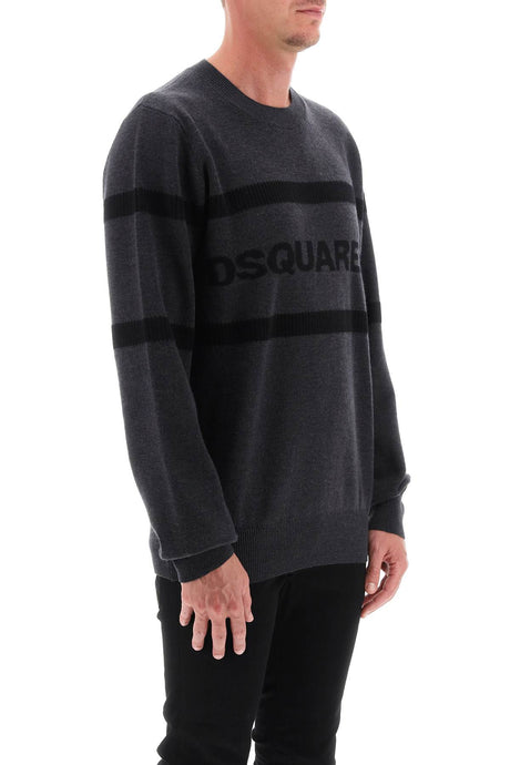 Áo len DSQUARED2 Logo chữ Jacquard dành cho nam giới