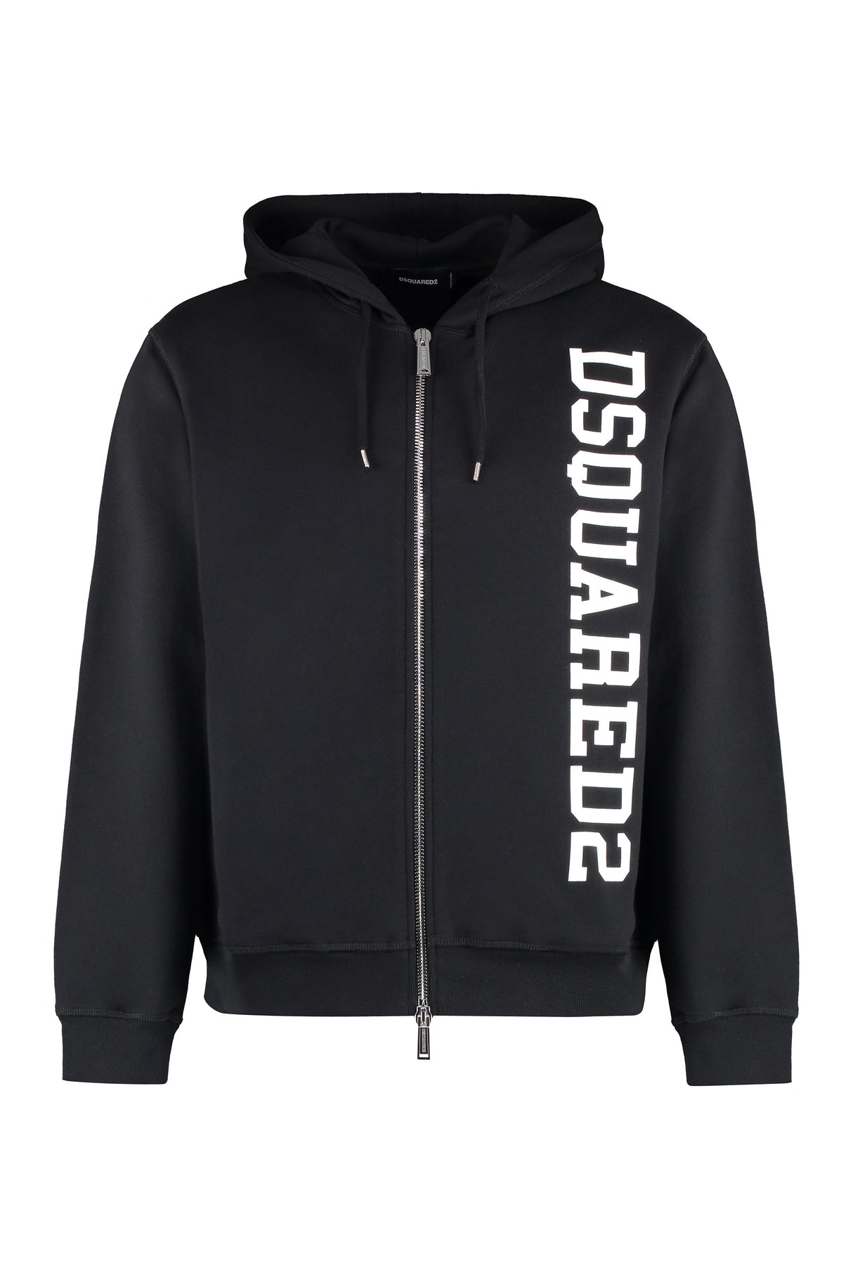 DSQUARED2 Men's Black Full Zip Hoodie for SS24