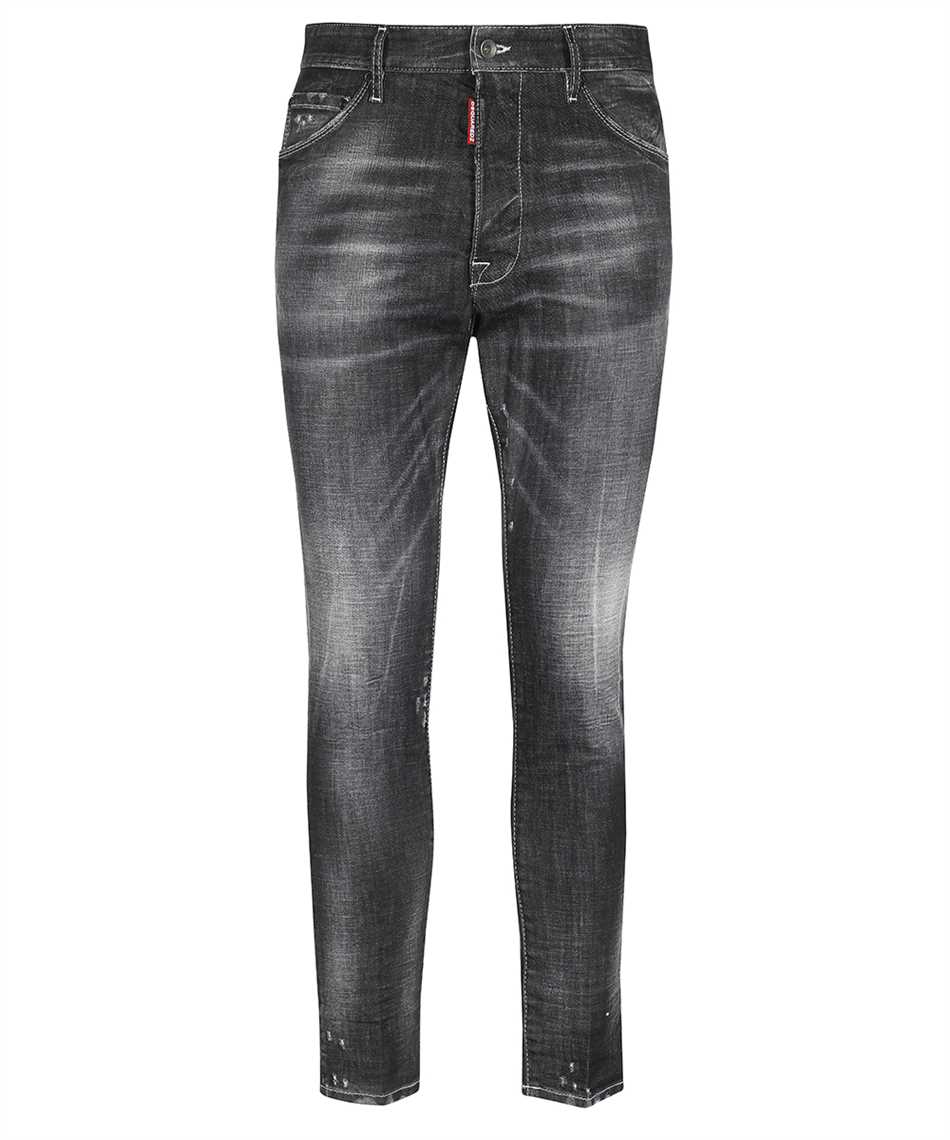 DSQUARED2 Men's Grey Washed-Out Effect Jeans for SS23